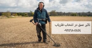 تاثیر عمق در انتخاب فلزیاب